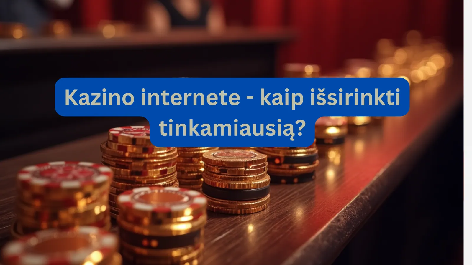 Populiariausi kazino internetu 2026 kaip išsirinkti