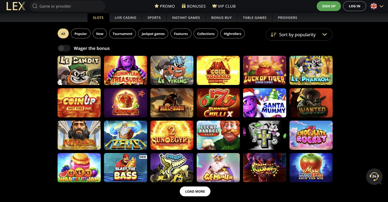 Kazino internetu 2026 Lex casino