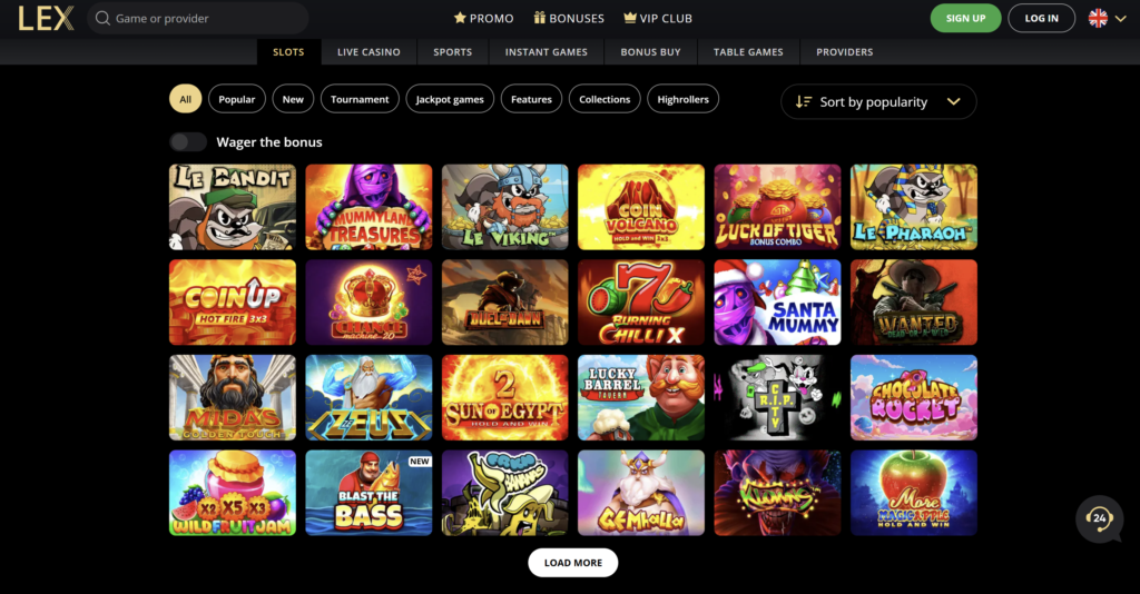 Kazino internetu 2025 Lex casino
