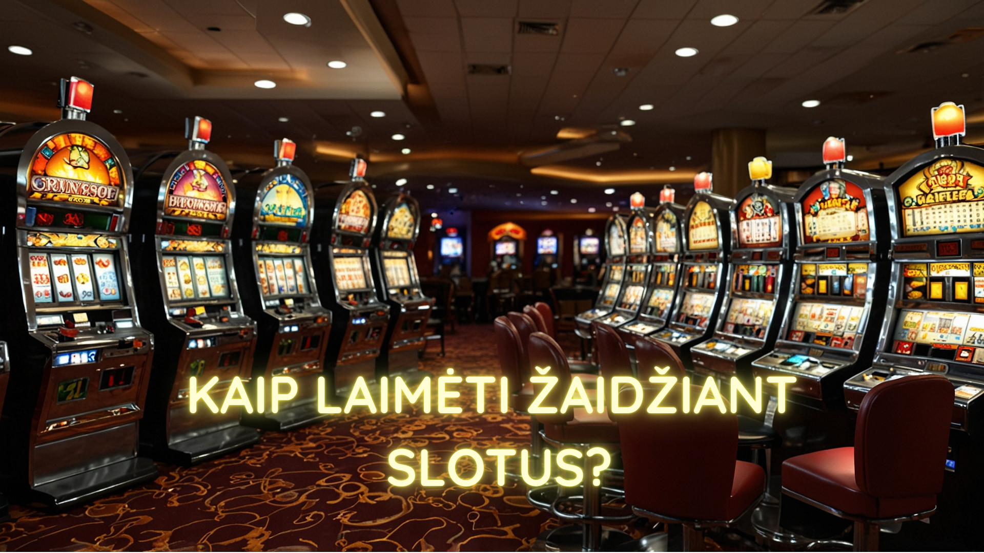 Kaip laimėti žaidžiant slotus