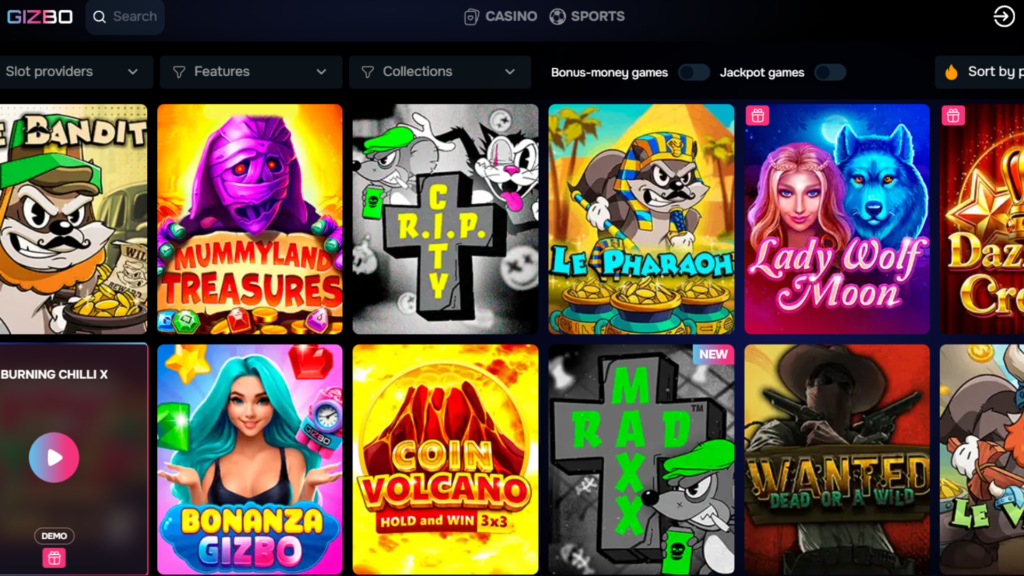 Online casino 2025 gizbo cashback