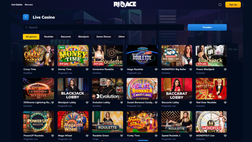 Kazino internetu gyvai live RioAce