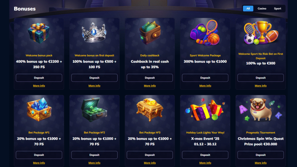 Kazino internetu bonusai ir premijos RioAce